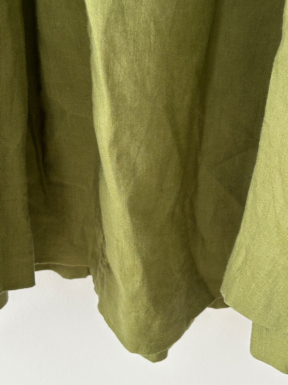 Boden 100% Linen Olive Green Maxi Skirt - Picture 8 of 16